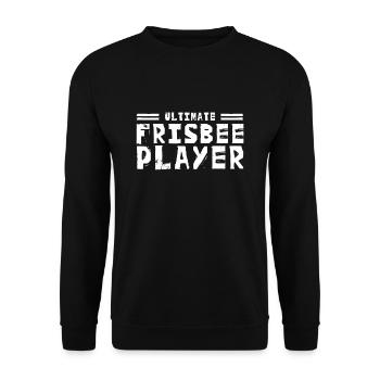Throw Frisbee Sport Frisbees Frisbee Frisbee Throw - Unisex Sweatshirt - black - Front - Alina (178cm) & Michal (187cm)