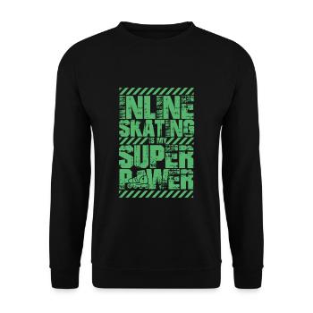 Sk8 Inline Skate Inline Skating Rollschuhe Inliner - Unisex Pullover - Schwarz - Vorne - Alina (178cm) & Michal (187cm)