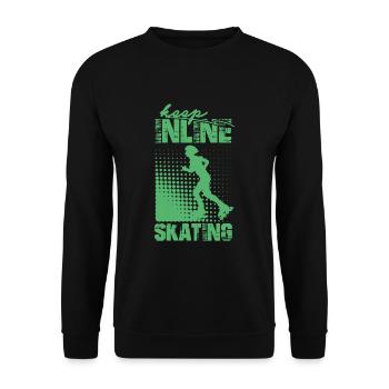 Sk8 Inline Skate Inliner Inline Skating Rollschuhe - Unisex Pullover - Schwarz - Vorne - Alina (178cm) & Michal (187cm)