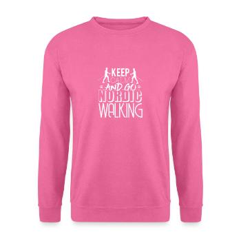 Nordic Walking - Unisex Pullover - Pink - Vorne