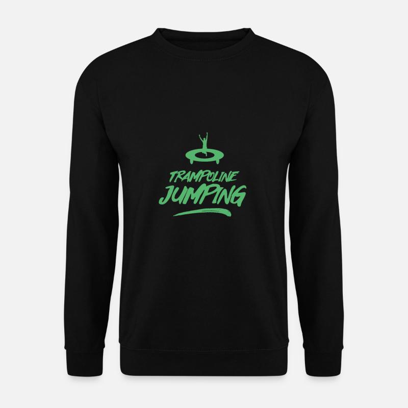 Halle Trampolins Trampolin Trampoliner Springen - Unisex Pullover - Schwarz