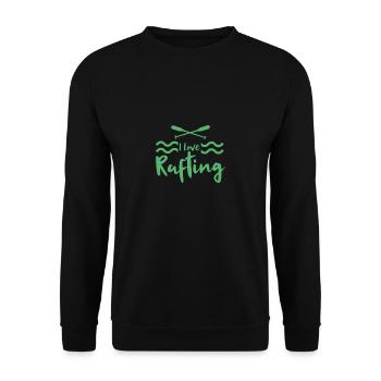 Rivière Raft Raften Raften Rafter Rafting - Sweat-shirt Unisexe - noir - Devant - Alina (178cm) & Michal (187cm)