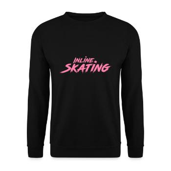 Patineuse patineuse Inliner Inline Skaterin - Sweat-shirt Unisexe - noir - Devant - Alina (178cm) & Michal (187cm)