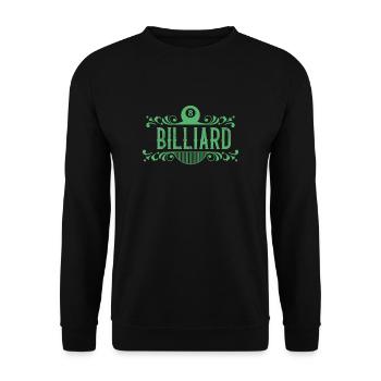 Billard - Unisex Pullover - Schwarz - Vorne - Alina (178cm) & Michal (187cm)