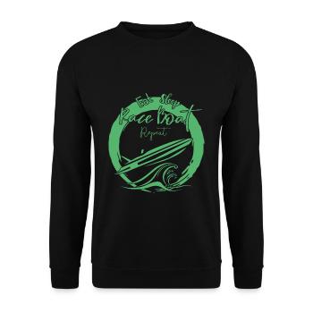 équipage de course bateau de hors-piste Powerboot Race Bateau - Sweat-shirt Unisexe - noir - Devant - Alina (178cm) & Michal (187cm)