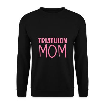 Triathlon Mama - Unisex Pullover - Schwarz - Vorne - Alina (178cm) & Michal (187cm)