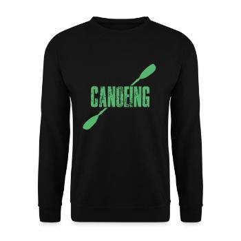 Canoë canoë canoë canoë-kayak Canoë-kayak - Sweat-shirt Unisexe - noir - Devant - Alina (178cm) & Michal (187cm)