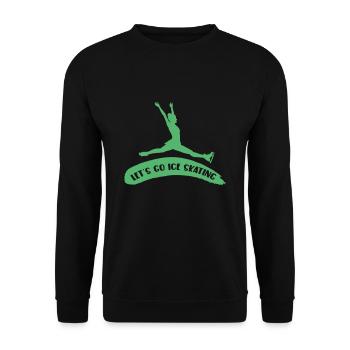 Eislauf - Unisex Pullover - Schwarz - Vorne - Alina (178cm) & Michal (187cm)