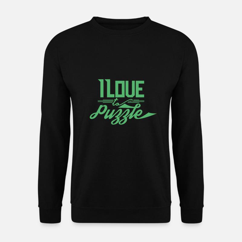 Puzzeln - Unisex Pullover - Schwarz