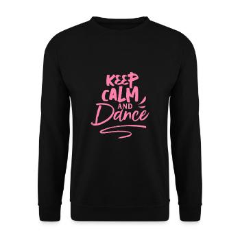 Dance - Unisex Sweatshirt - black - Front - Alina (178cm) & Michal (187cm)