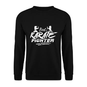 Karaté Karaté Karaté Karaté Kick Combattant Karaté Arts martiaux - Sweat-shirt Unisexe - noir - Devant - Alina (178cm) & Michal (187cm)
