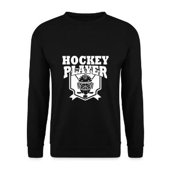 Hockey hockey hockey sur glace Hockey Hocky hockey en salle - Sweat-shirt Unisexe - noir - Devant - Alina (178cm) & Michal (187cm)