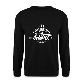 Canoeist Canoe paddle Canoeing Canoeing Canoe - Unisex Sweatshirt - black - Front - Alina (178cm) & Michal (187cm)