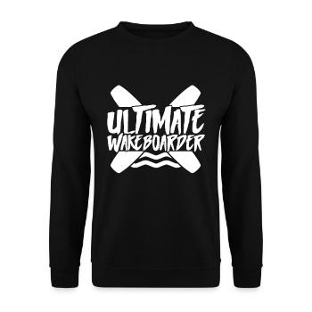 Sport Wakeboarder Wakeboard Wakeboarding Waterskiing - Unisex Sweatshirt - black - Front - Alina (178cm) & Michal (187cm)