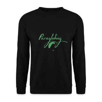 Paragliding Paragliding Paragliding Paragliding - Unisex Sweatshirt - black - Front - Alina (178cm) & Michal (187cm)