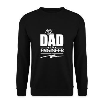 Engineering Studies Engineering Engineering University - Unisex Sweatshirt - black - Front - Alina (178cm) & Michal (187cm)