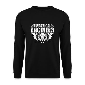 Engineer Engineer University Engineering Studies - Unisex Sweatshirt - black - Front - Alina (178cm) & Michal (187cm)