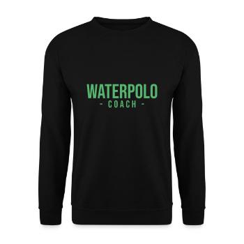 Water-polo water-polo water-polo water-polo - Sweat-shirt Unisexe - noir - Devant - Alina (178cm) & Michal (187cm)