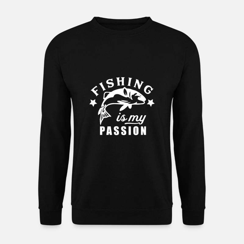 Angeln Fischer - Unisex Pullover - Schwarz