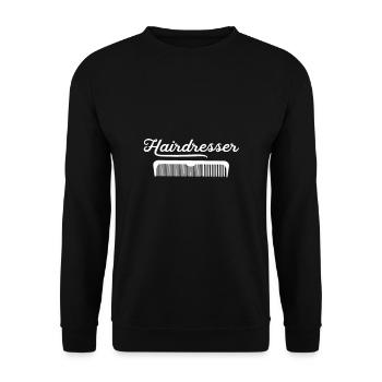 Coiffure coiffure coupe cheveux - Sweat-shirt Unisexe - noir - Devant - Alina (178cm) & Michal (187cm)