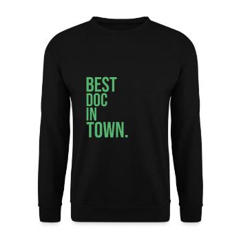 Doctors Doctor's Office Doctor Doctor Doctor - Unisex Sweatshirt - black - Front - Alina (178cm) & Michal (187cm)
