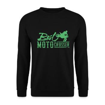 Motorcross - Unisex Pullover - Schwarz - Vorne - Alina (178cm) & Michal (187cm)