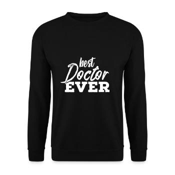 Arzt Ärztin Ärzte Medizin Student Doktor - Unisex Pullover - Schwarz - Vorne - Alina (178cm) & Michal (187cm)