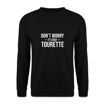 Ticks Tourette Syndrom - Unisex Pullover - Schwarz - Vorne - Alina (178cm) & Michal (187cm)