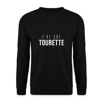 Tourette syndrome - Unisex Sweatshirt - black - Front - Alina (178cm) & Michal (187cm)