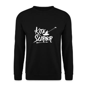 Kitesurfer - Unisex Pullover - Schwarz - Vorne - Alina (178cm) & Michal (187cm)