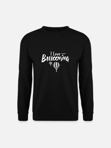 Heißluftballon Flug - Unisex Pullover - Schwarz