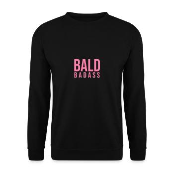 Cheveux Chauves Pas de poils Chauves Chauves - Sweat-shirt Unisexe - noir - Devant - Alina (178cm) & Michal (187cm)