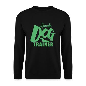 Hundeschule Hund Hundetrainer Trick Hundeerziehung - Unisex Pullover - Schwarz - Vorne - Alina (178cm) & Michal (187cm)