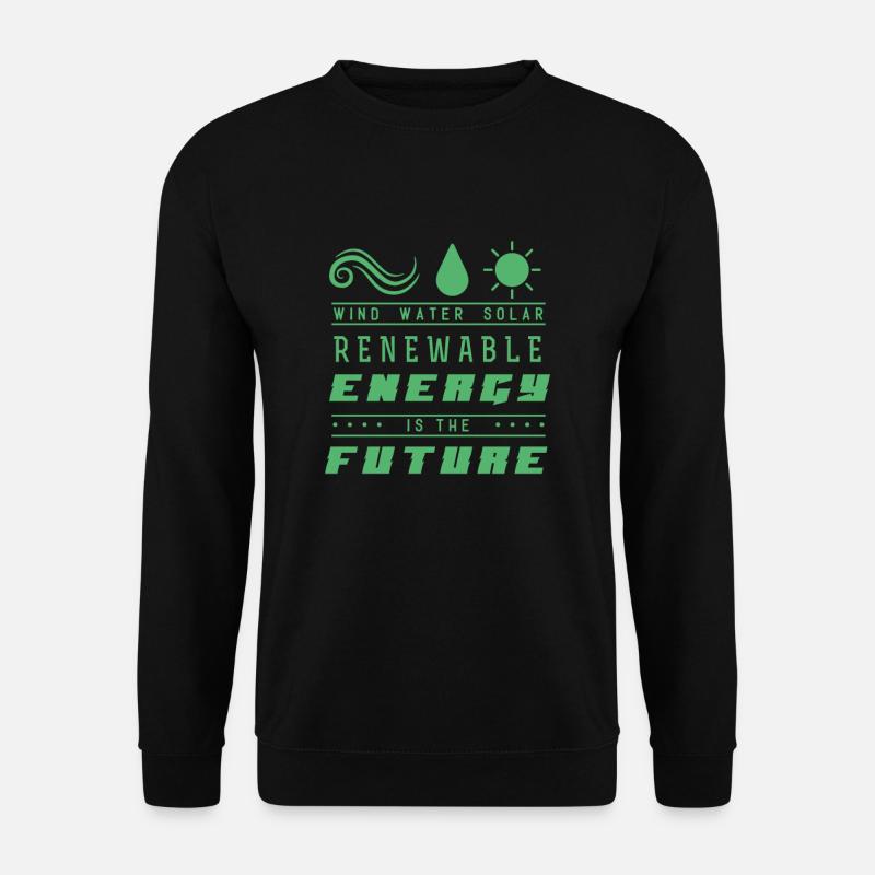 Erneuerbare Energie - Unisex Pullover - Schwarz