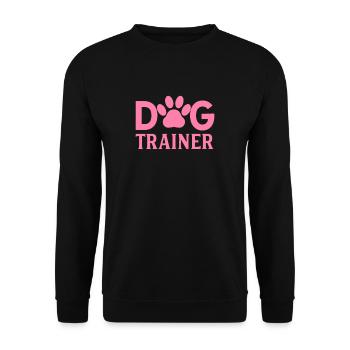 Dog Trainer Dog Trainer Dog Trainer - Unisex Sweatshirt - black - Front - Alina (178cm) & Michal (187cm)