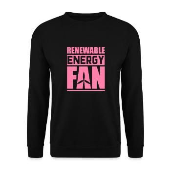Énergie solaire renouvelable - Sweat-shirt Unisexe - noir - Devant - Alina (178cm) & Michal (187cm)