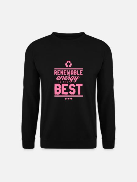 Erneuerbare Energie Erneuerbare Energie - Unisex Pullover - Schwarz