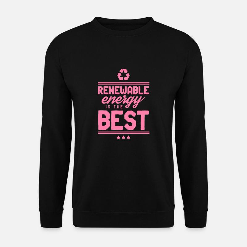 Erneuerbare Energie Erneuerbare Energie - Unisex Pullover - Schwarz