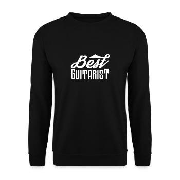 Gitarrist Gitarrist Gitarrist Gitarrist - Unisex Pullover - Schwarz - Vorne - Alina (178cm) & Michal (187cm)