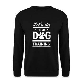 Dog School Dog Trainer - Unisex Sweatshirt - black - Front - Alina (178cm) & Michal (187cm)