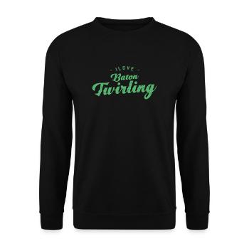 Tour de bâton Baton Twirling Twirl - Sweat-shirt Unisexe - noir - Devant - Alina (178cm) & Michal (187cm)