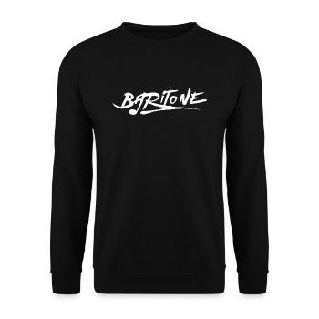 Musik Baritonspieler Bariton Baritonist Baritons - Unisex Pullover - Schwarz - Vorne - Alina (178cm) & Michal (187cm)