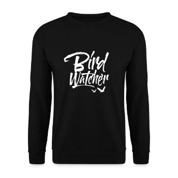 Ornithologue Ornithologie Oiseaux Observer - Sweat-shirt Unisexe - noir - Devant - Alina (178cm) & Michal (187cm)