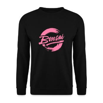 Bonsais Bonsai Gärtner Bonsai Baum Pflanze - Unisex Pullover - Schwarz - Vorne - Alina (178cm) & Michal (187cm)