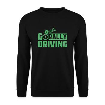 Rally - Unisex Sweatshirt - black - Front - Alina (178cm) & Michal (187cm)
