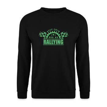 Rally Rally Driving Rally Car Rally Driver Rallies - Unisex Sweatshirt - black - Front - Alina (178cm) & Michal (187cm)