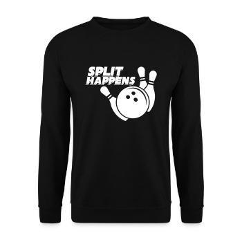 Split arrive tenue de bowling - Sweat-shirt Unisexe - noir - Devant - Alina (178cm) & Michal (187cm)