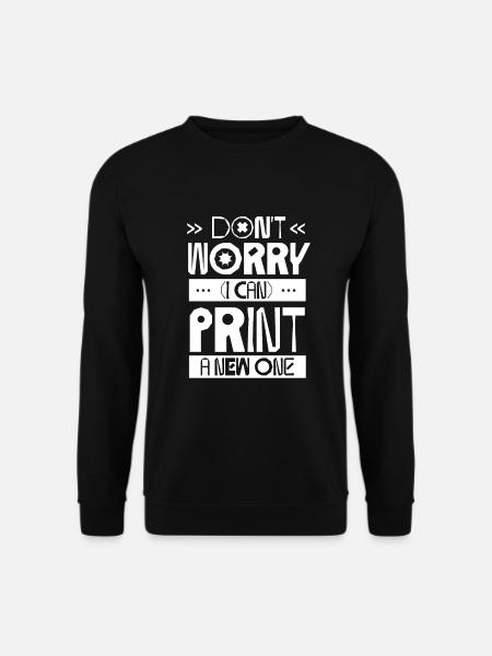Hobby CAD Modell CNC Drucken 3D Druck 3D Drucker - Unisex Pullover - Schwarz