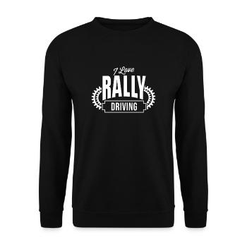 Fahrer Rallye Rallyefahrer Rallyfahren Rallyes - Sweat-shirt Unisexe - noir - Devant - Alina (178cm) & Michal (187cm)