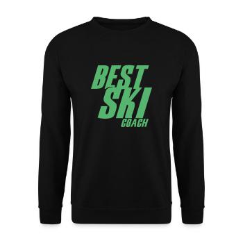 ski instructor - Unisex Sweatshirt - black - Front - Alina (178cm) & Michal (187cm)